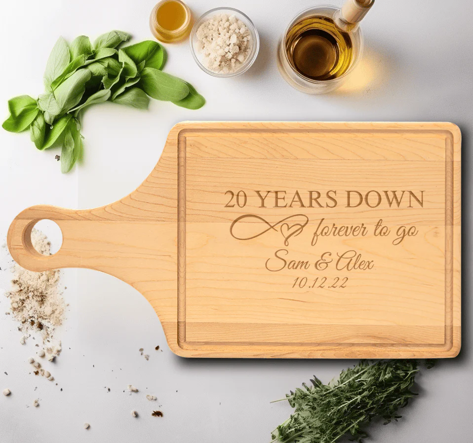 20 Years Down Maple Paddle Cutting Board - Image 2