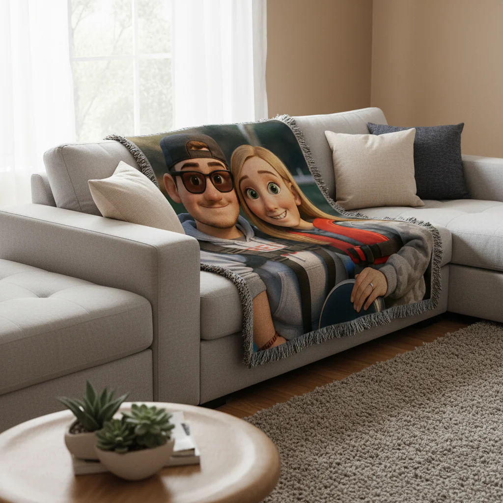 Custom Snuggle Cartoon Blanket - Image 10