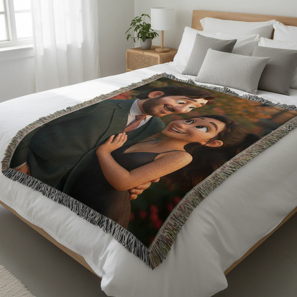 Custom Snuggle Cartoon Blanket - Image 4