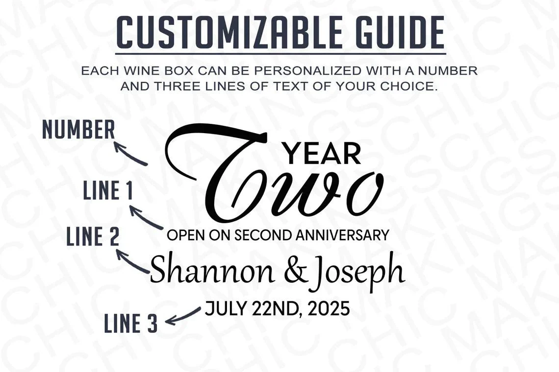 Anniversary Wine Box - Image 8