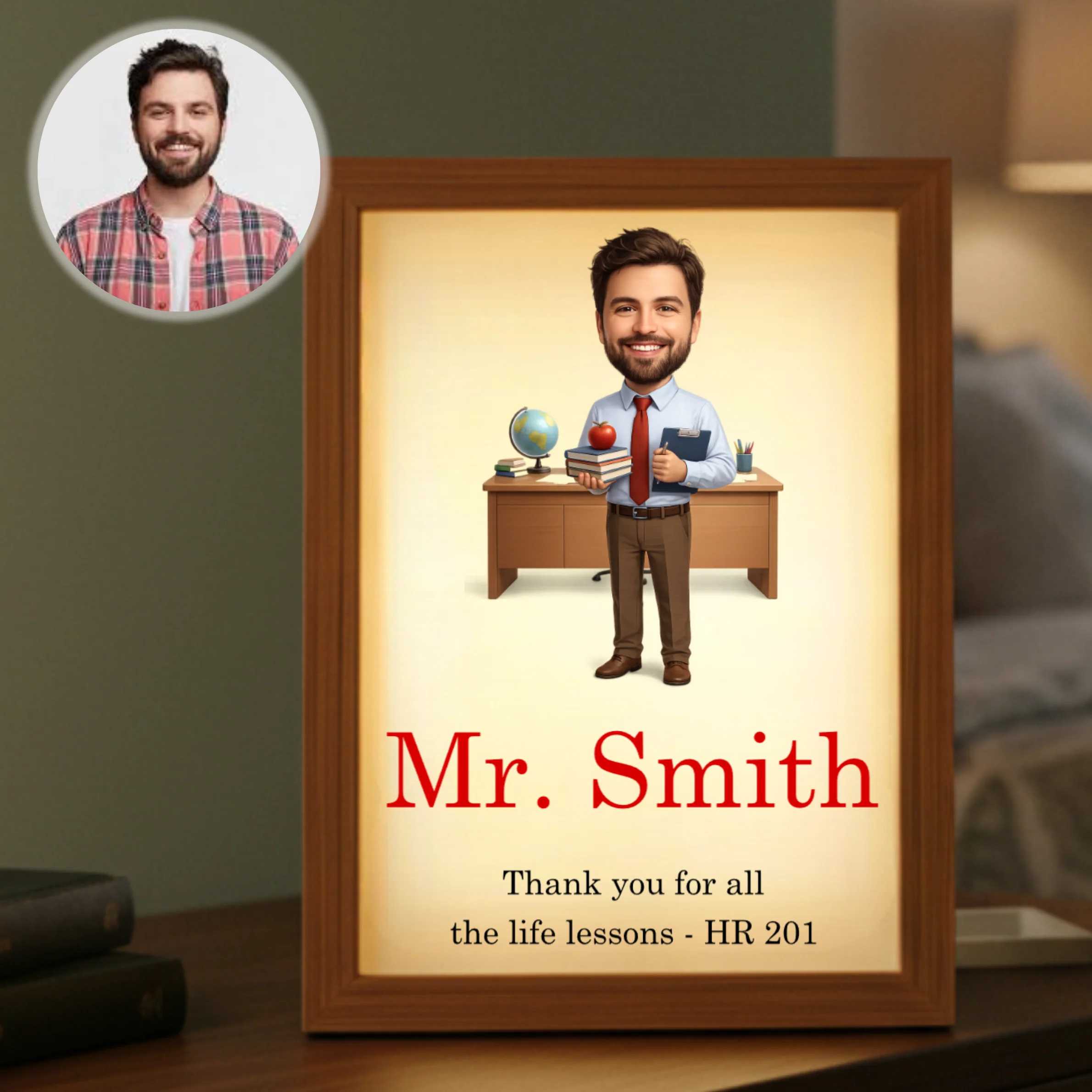 Best Teacher Ever Light Frame - Image 7