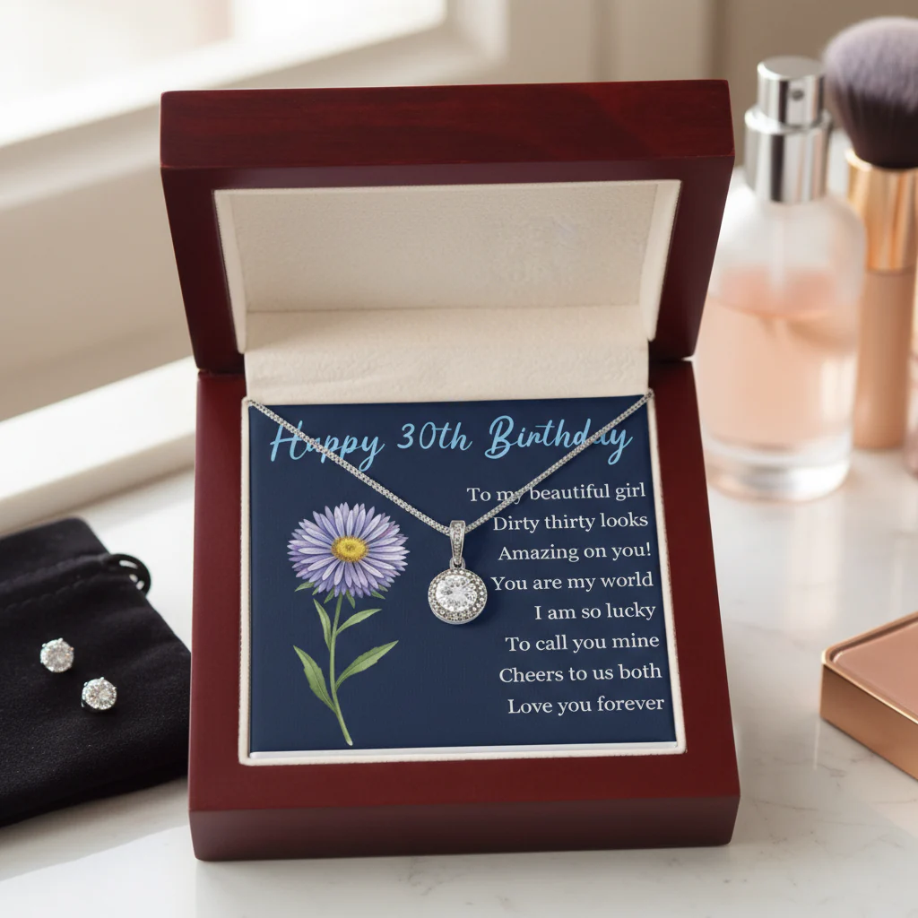 Birthday Bloom Personalized Birth Flower Jewelry Set - Image 2