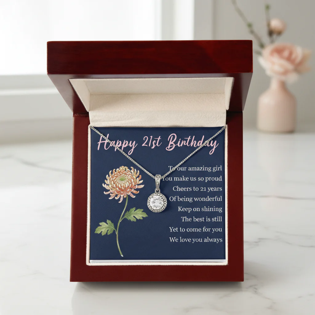 Birthday Bloom Personalized Birth Flower Jewelry Set - Image 3