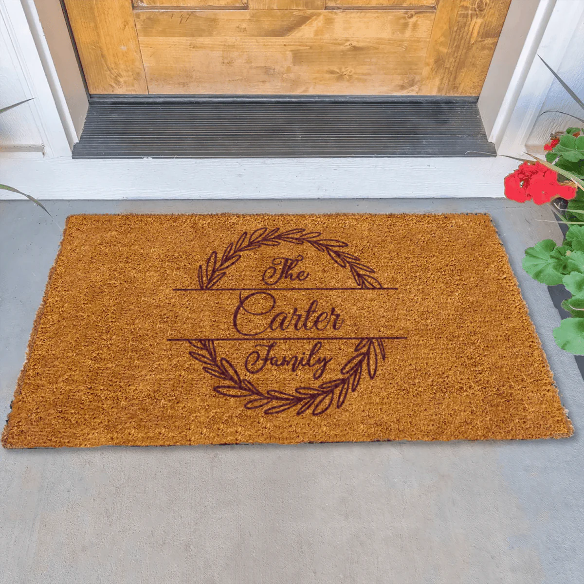 Botanical Frames Engraved Door Mat - Image 7