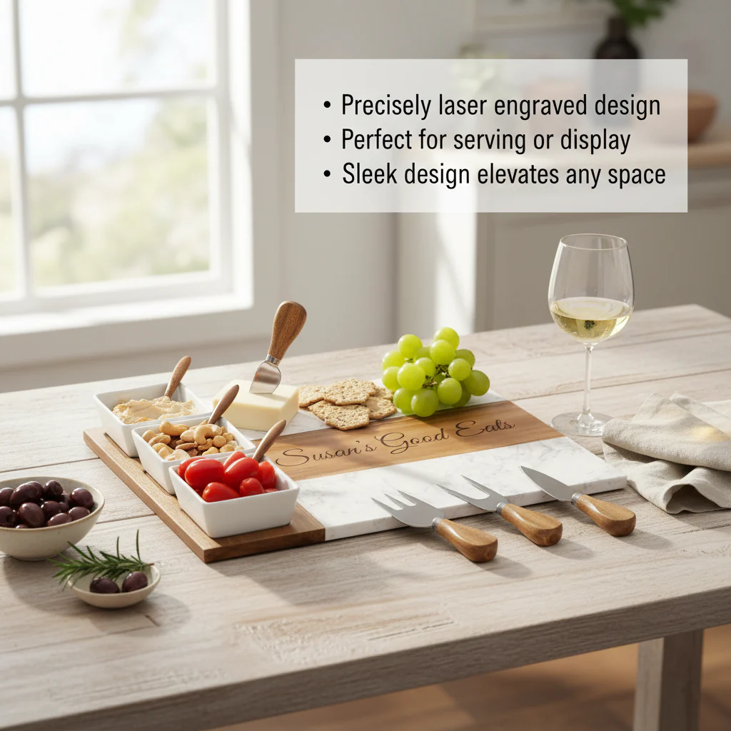 Elegance Marble Charcuterie Board - Image 6