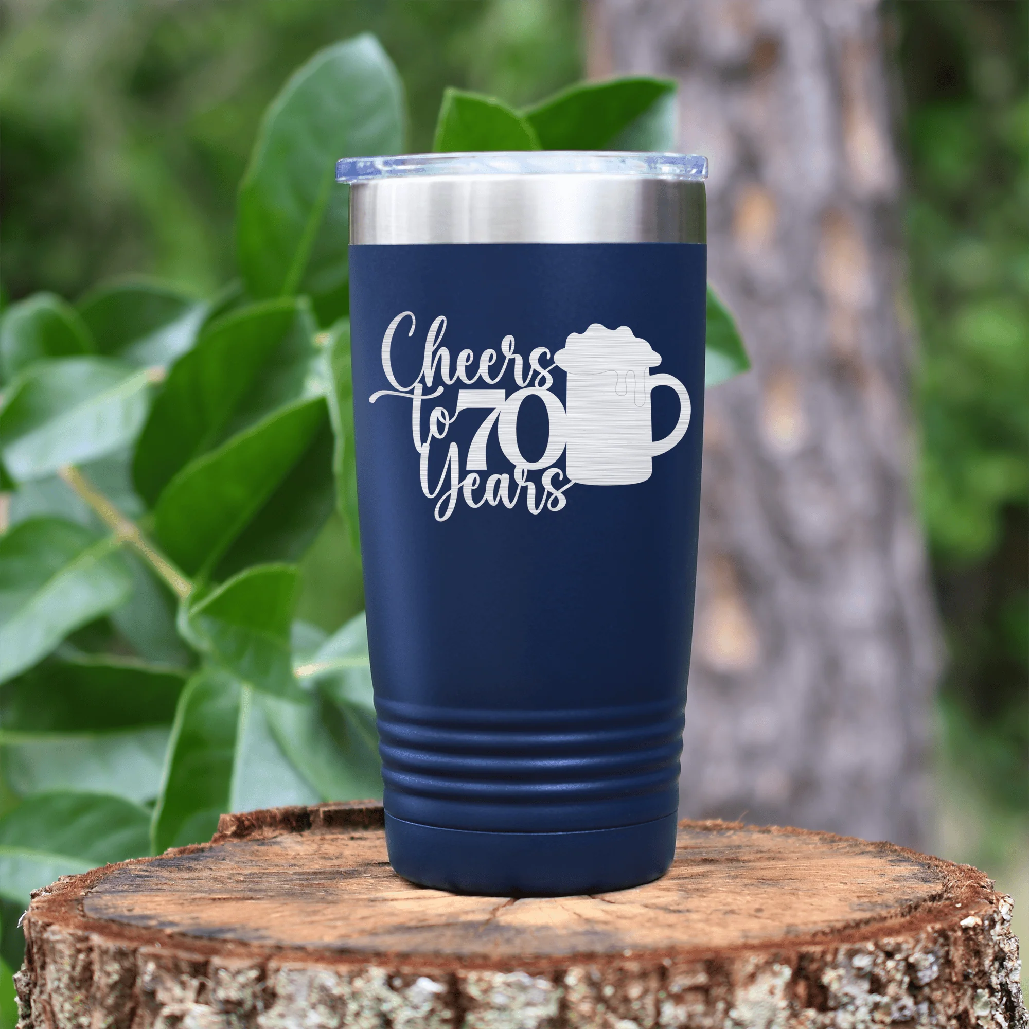 Cheers to 70 Years Beer Tumbler - Image 10