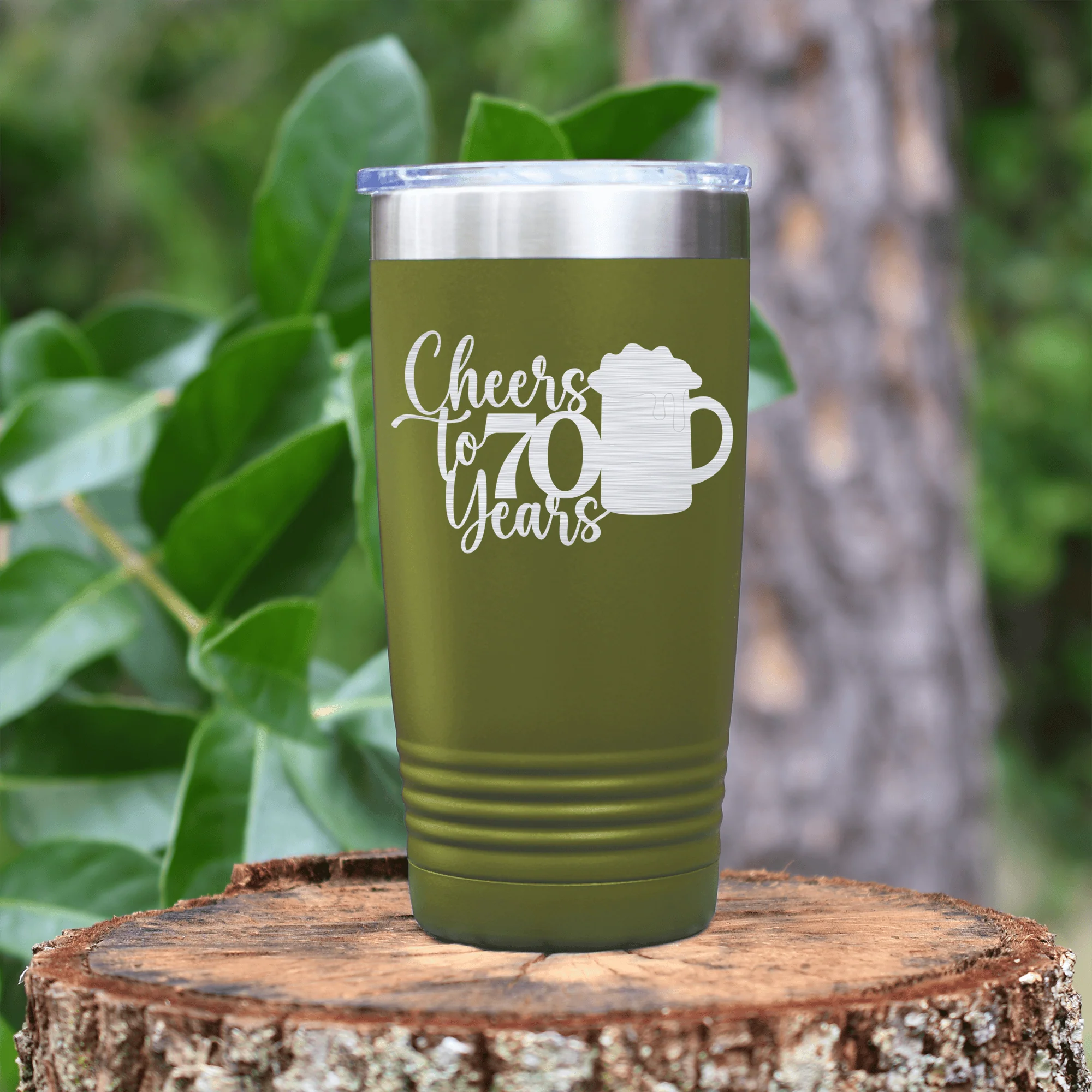 Cheers to 70 Years Beer Tumbler - Image 17