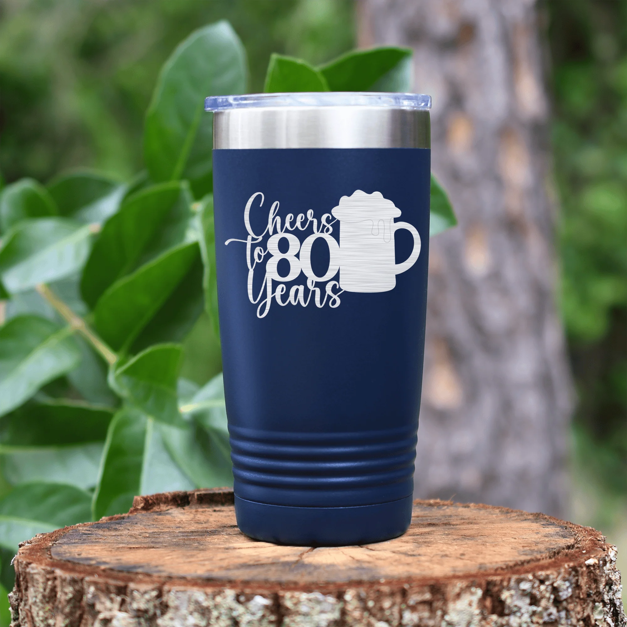 Cheers to 80 Years Beer Tumbler - Image 10