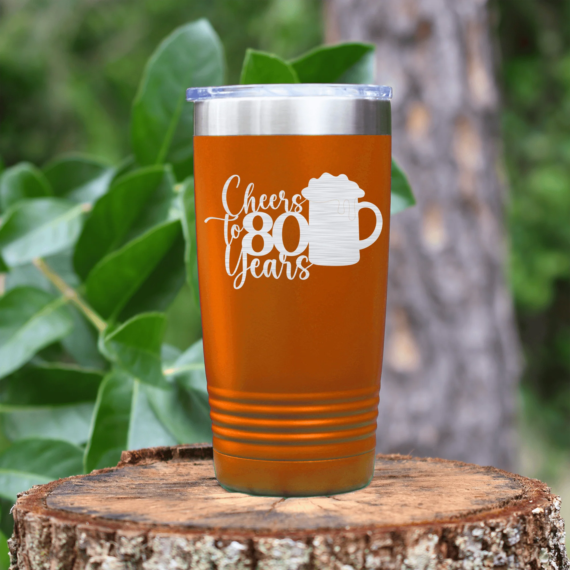 Cheers to 80 Years Beer Tumbler - Image 11
