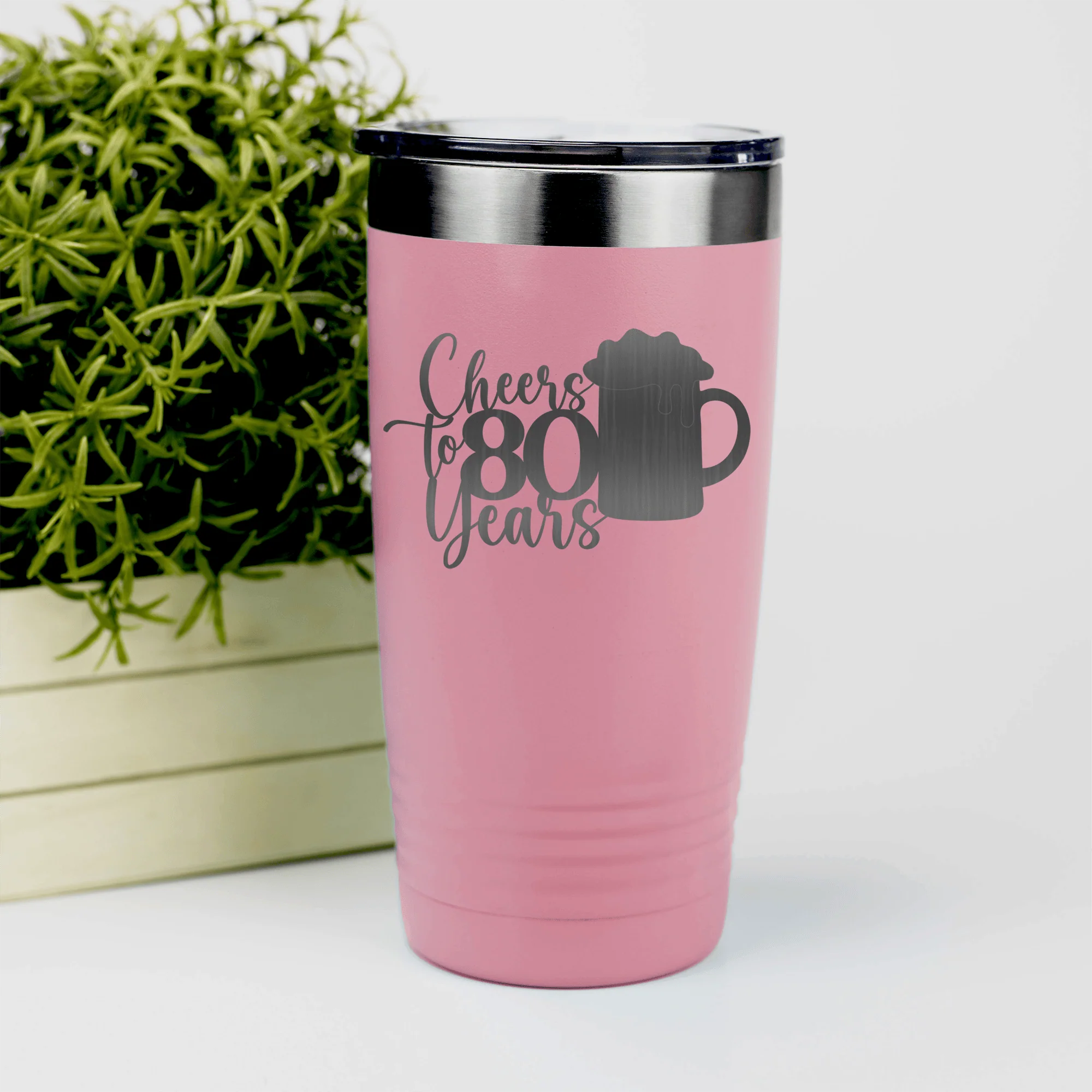 Cheers to 80 Years Beer Tumbler - Image 16