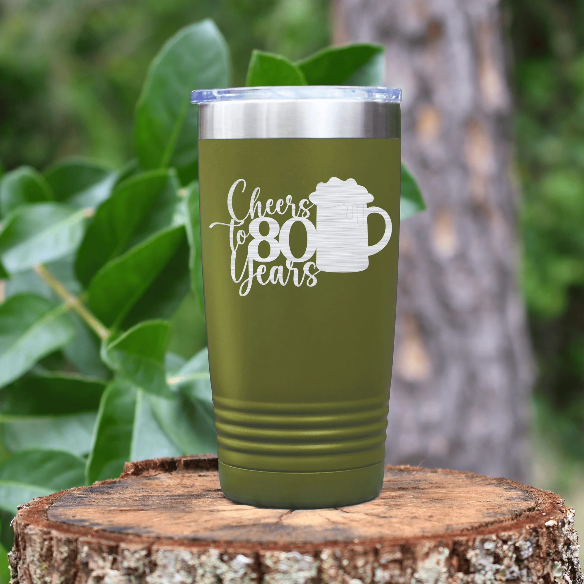 Cheers to 80 Years Beer Tumbler - Image 17