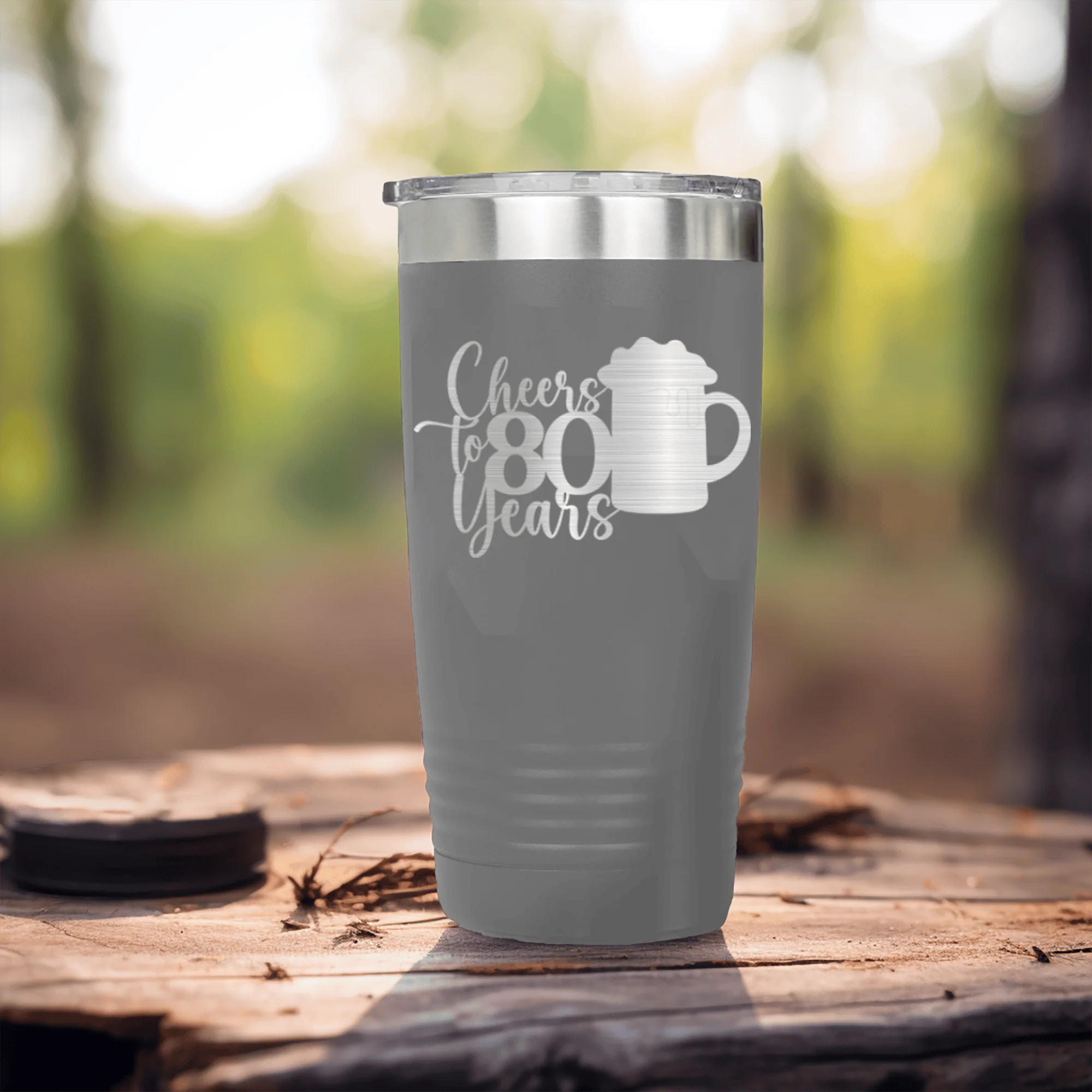 Cheers to 80 Years Beer Tumbler - Image 9
