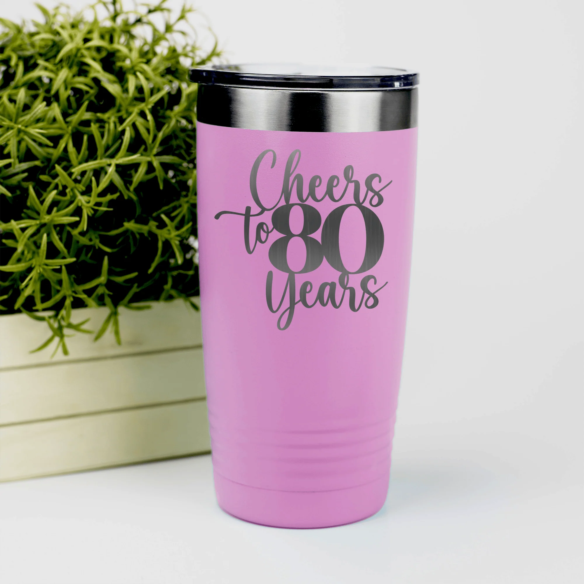 Cheers To Eighty Years Tumbler - Image 4