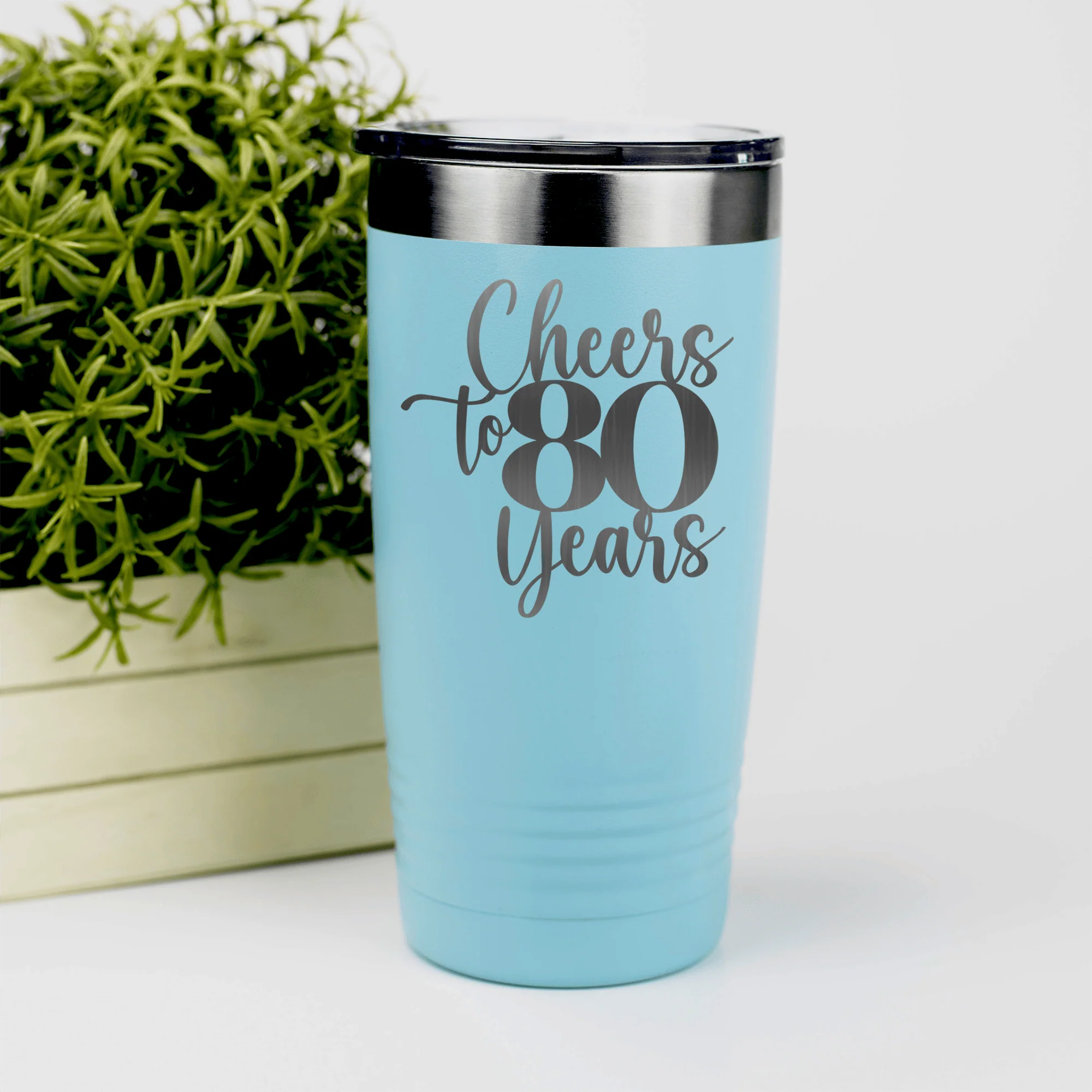 Cheers To Eighty Years Tumbler - Image 5