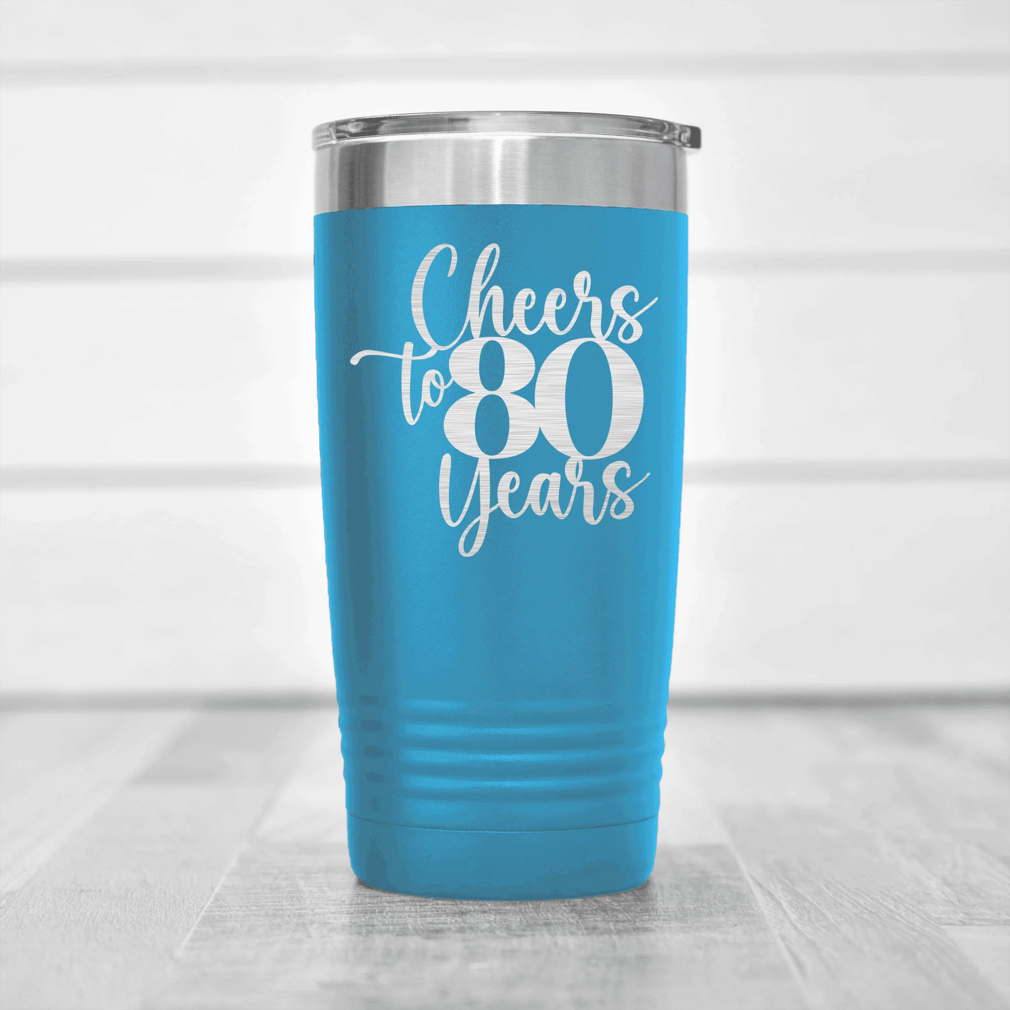 Cheers To Eighty Years Tumbler - Image 6