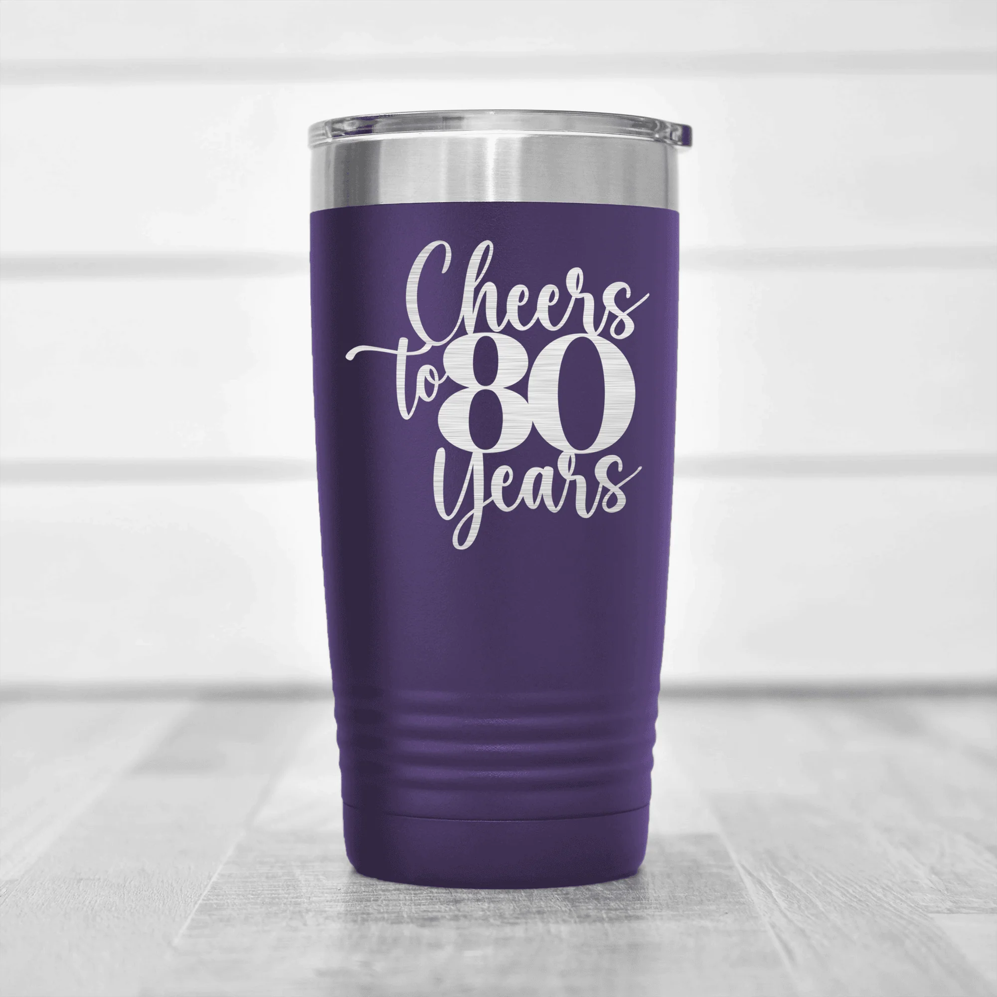 Cheers To Eighty Years Tumbler - Image 8