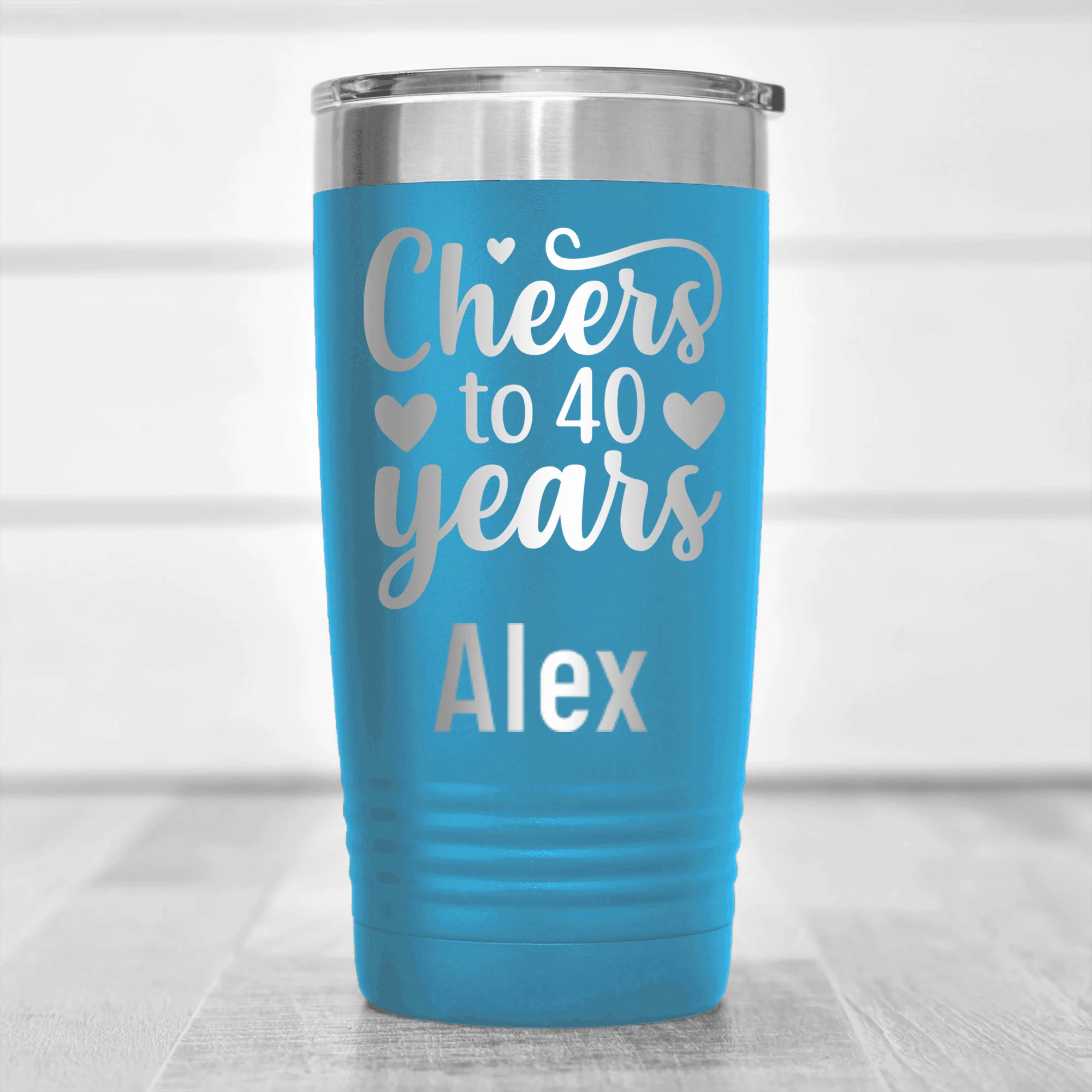 Cheers To Fourty Tumbler - Image 10