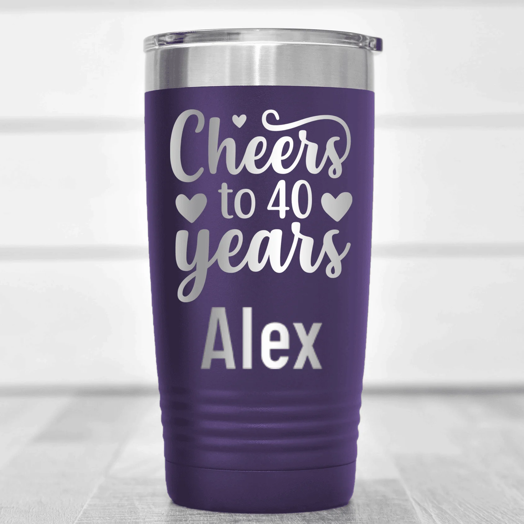 Cheers To Fourty Tumbler - Image 12