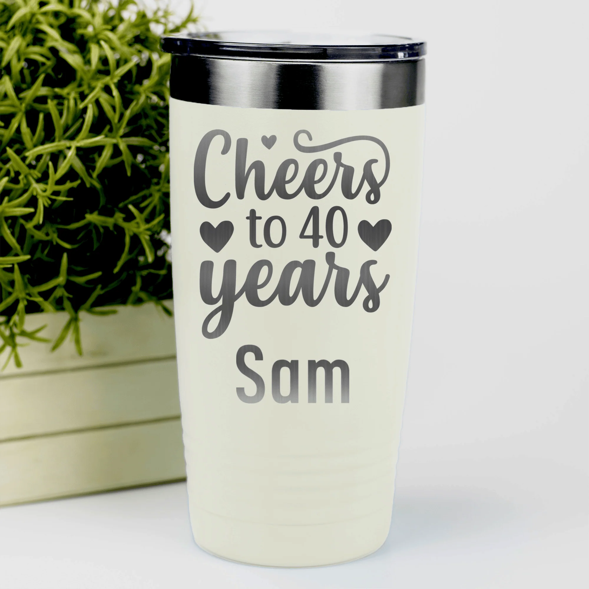 Cheers To Fourty Tumbler - Image 17