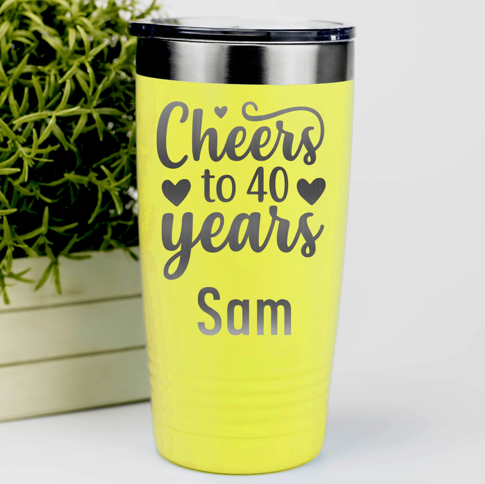 Cheers To Fourty Tumbler - Image 19