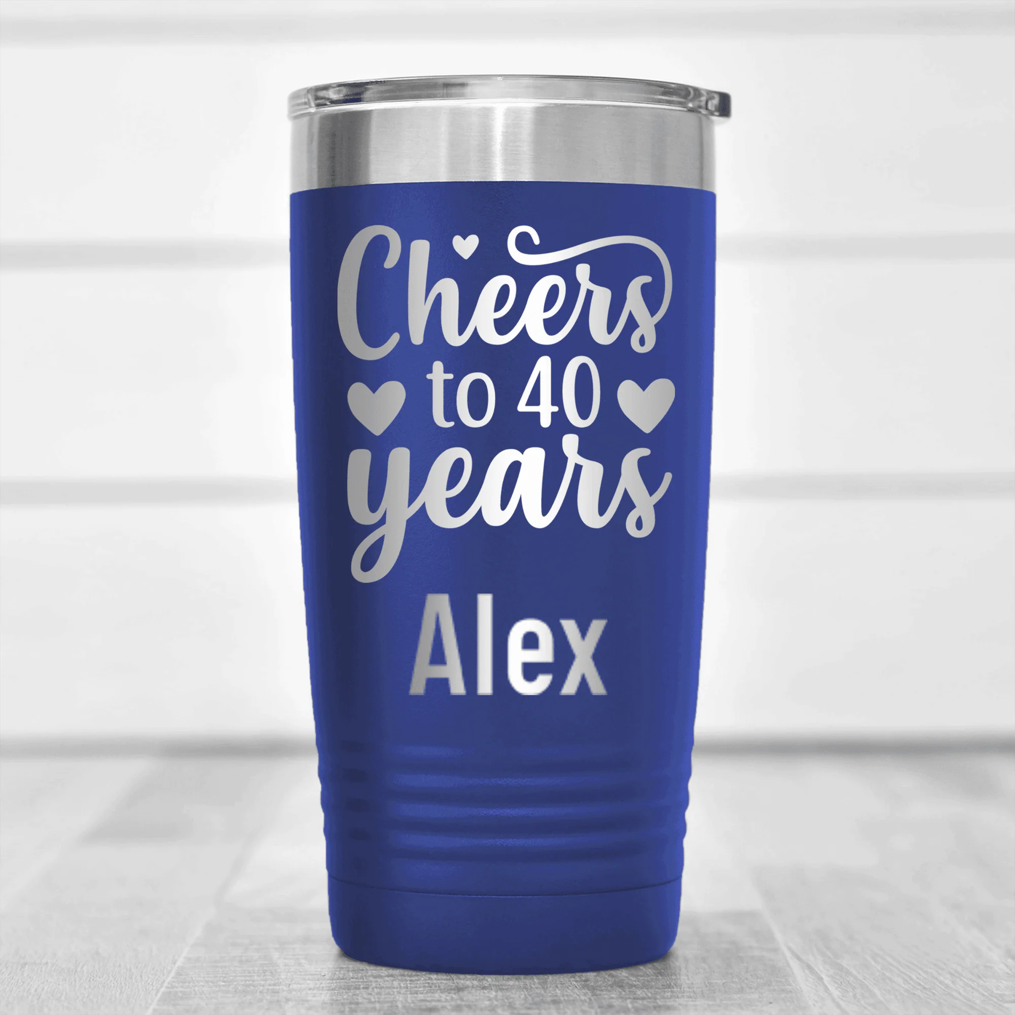 Cheers To Fourty Tumbler - Image 7