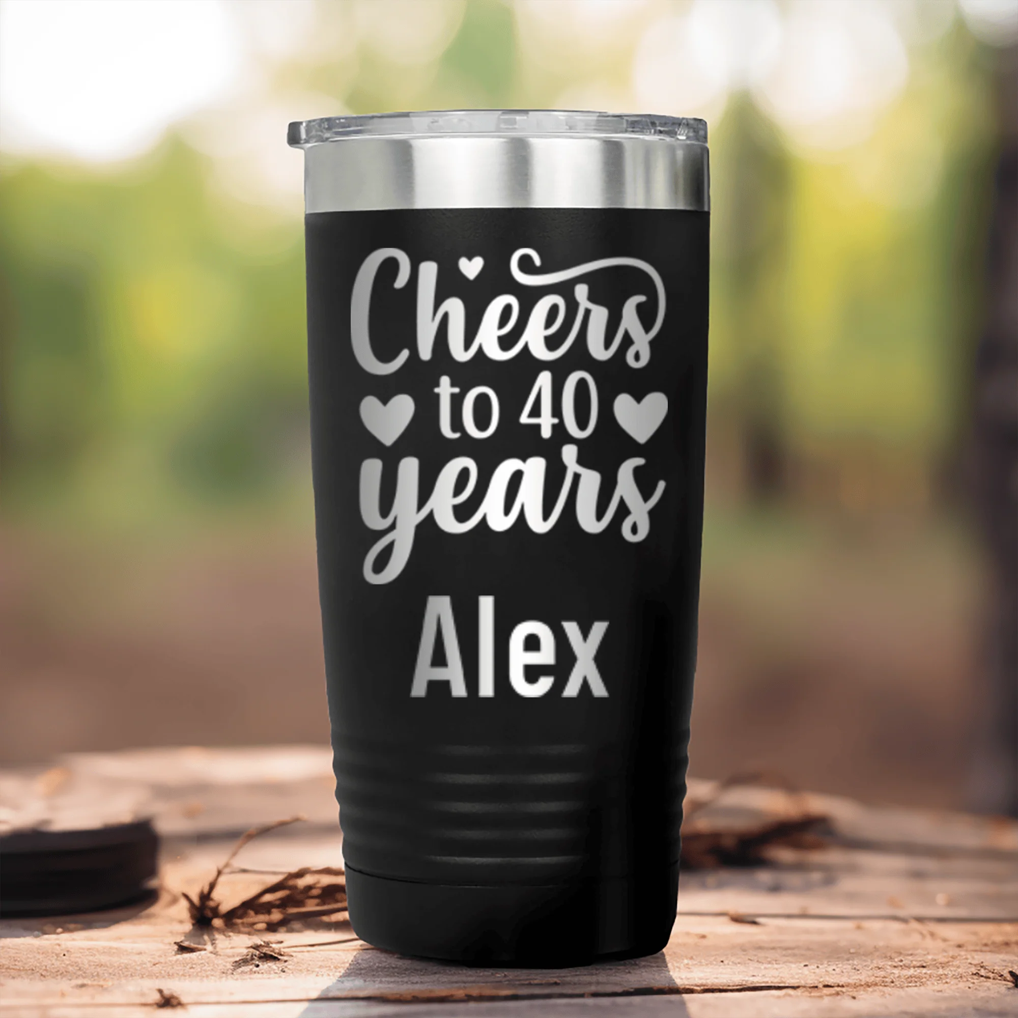 Cheers To Fourty Tumbler - Image 8