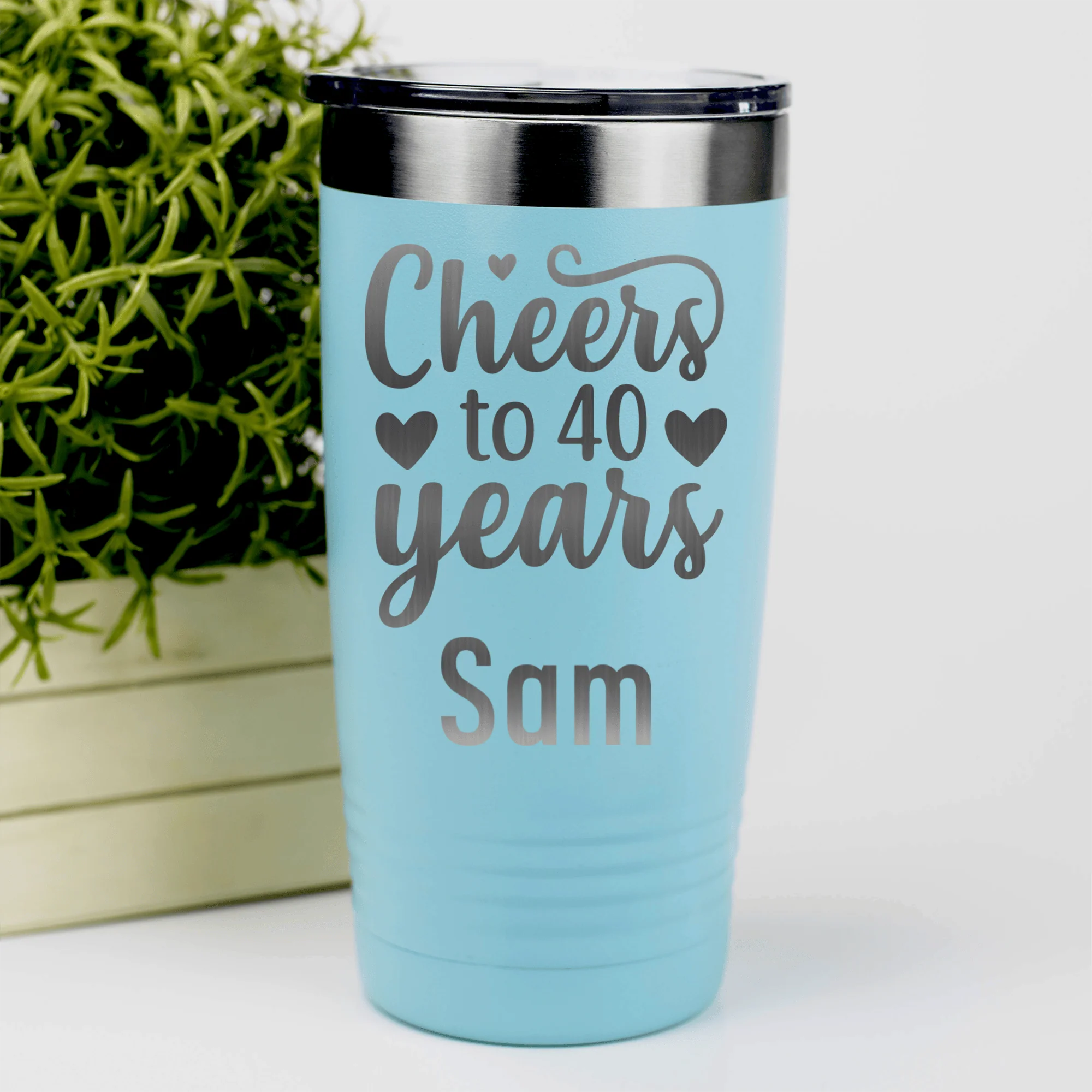 Cheers To Fourty Tumbler - Image 9