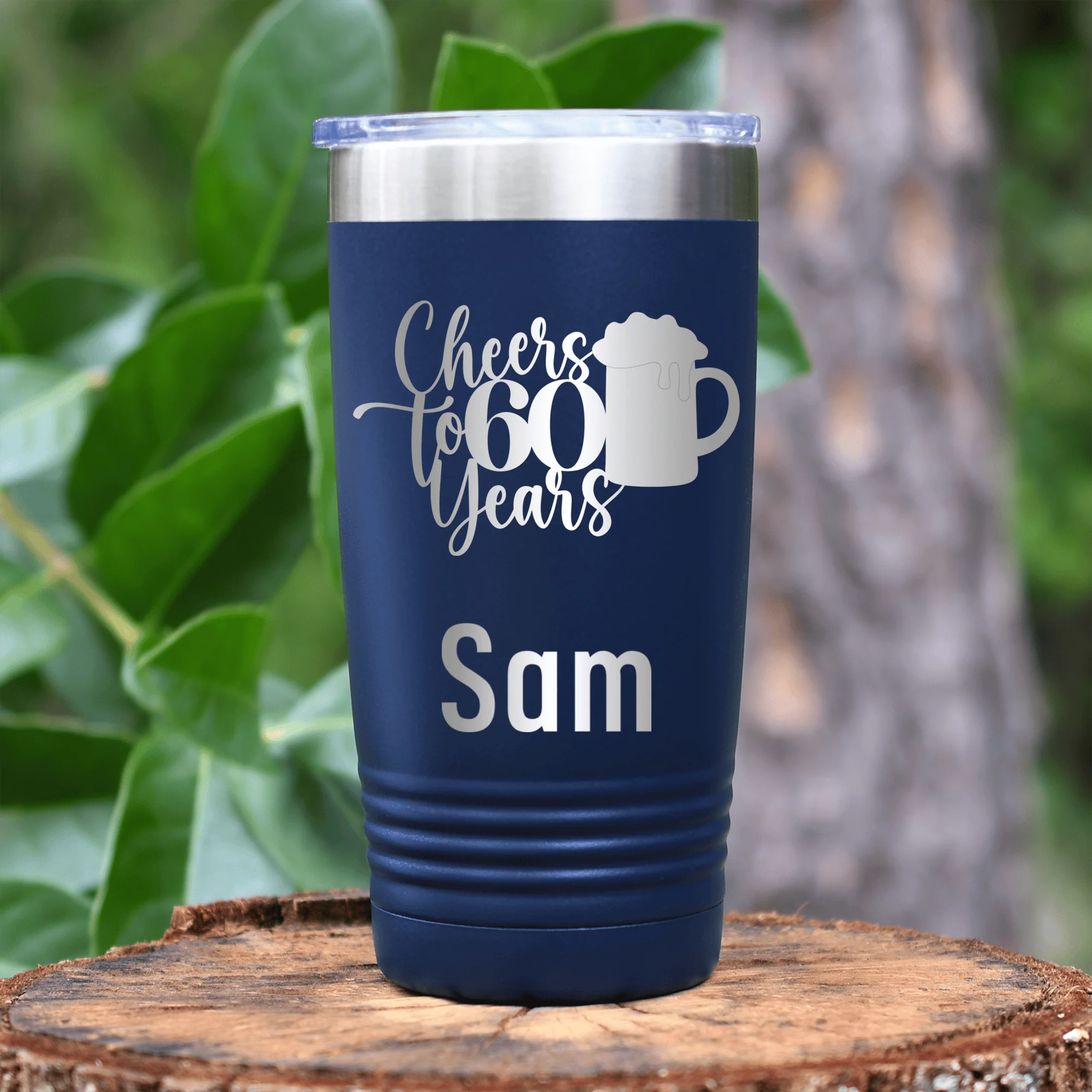 Cheers To Sixty Beer Tumbler - Image 10