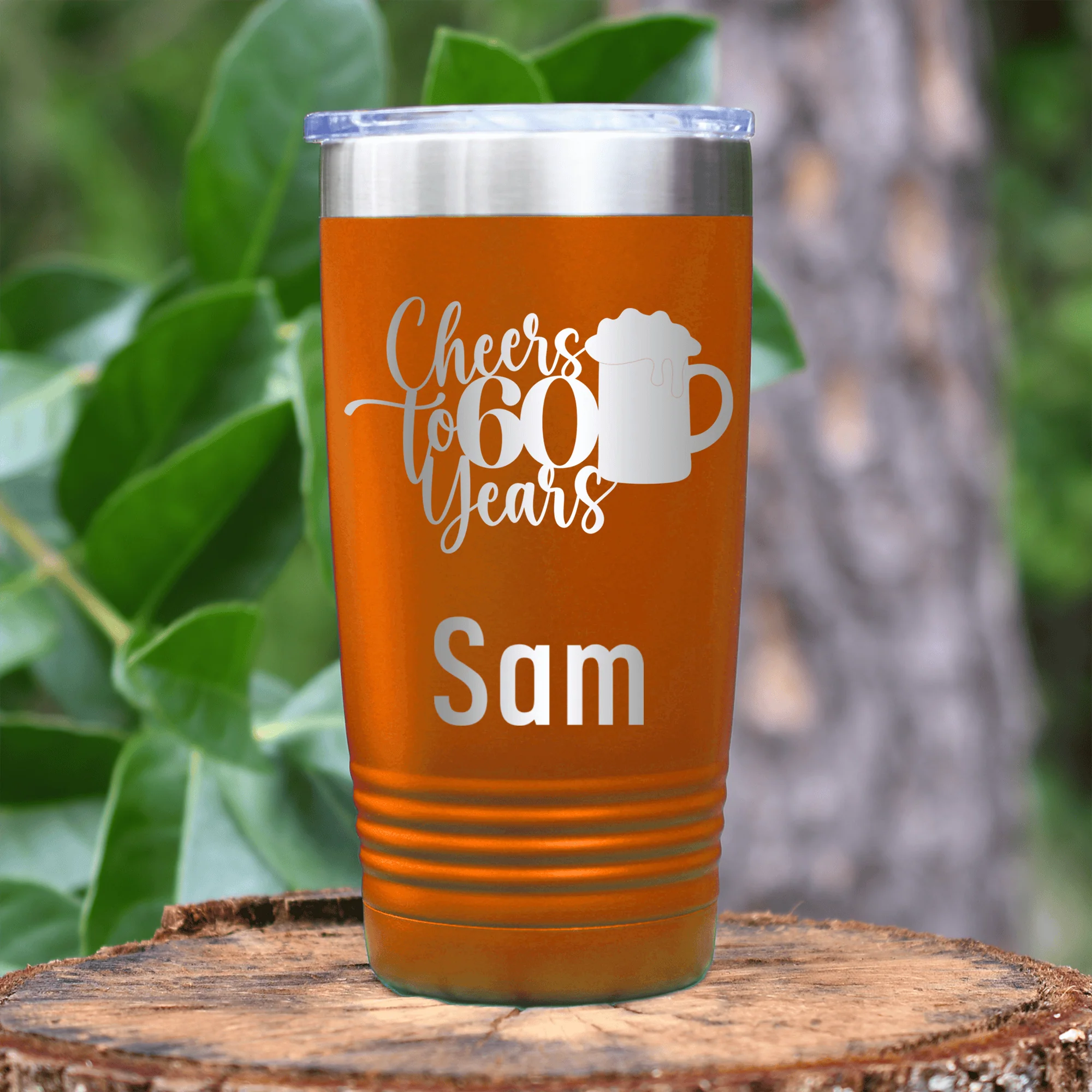 Cheers To Sixty Beer Tumbler - Image 11