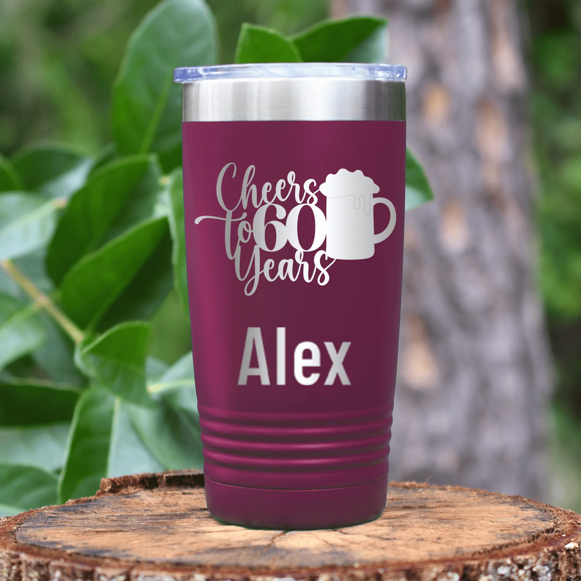 Cheers To Sixty Beer Tumbler - Image 12