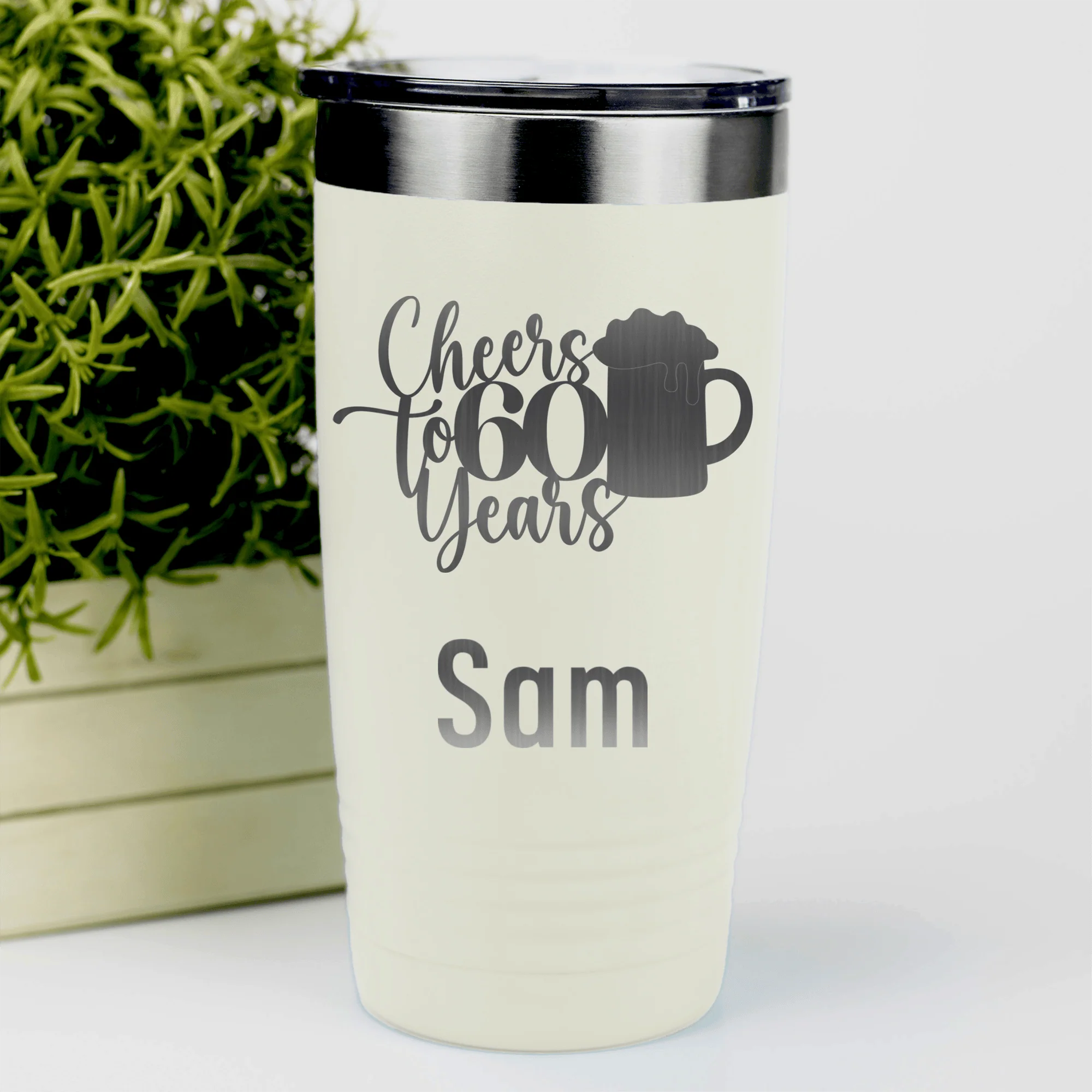 Cheers To Sixty Beer Tumbler - Image 13