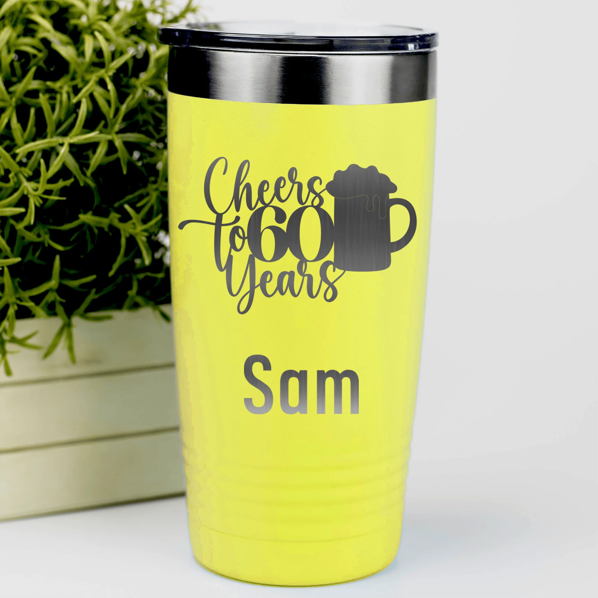 Cheers To Sixty Beer Tumbler - Image 15