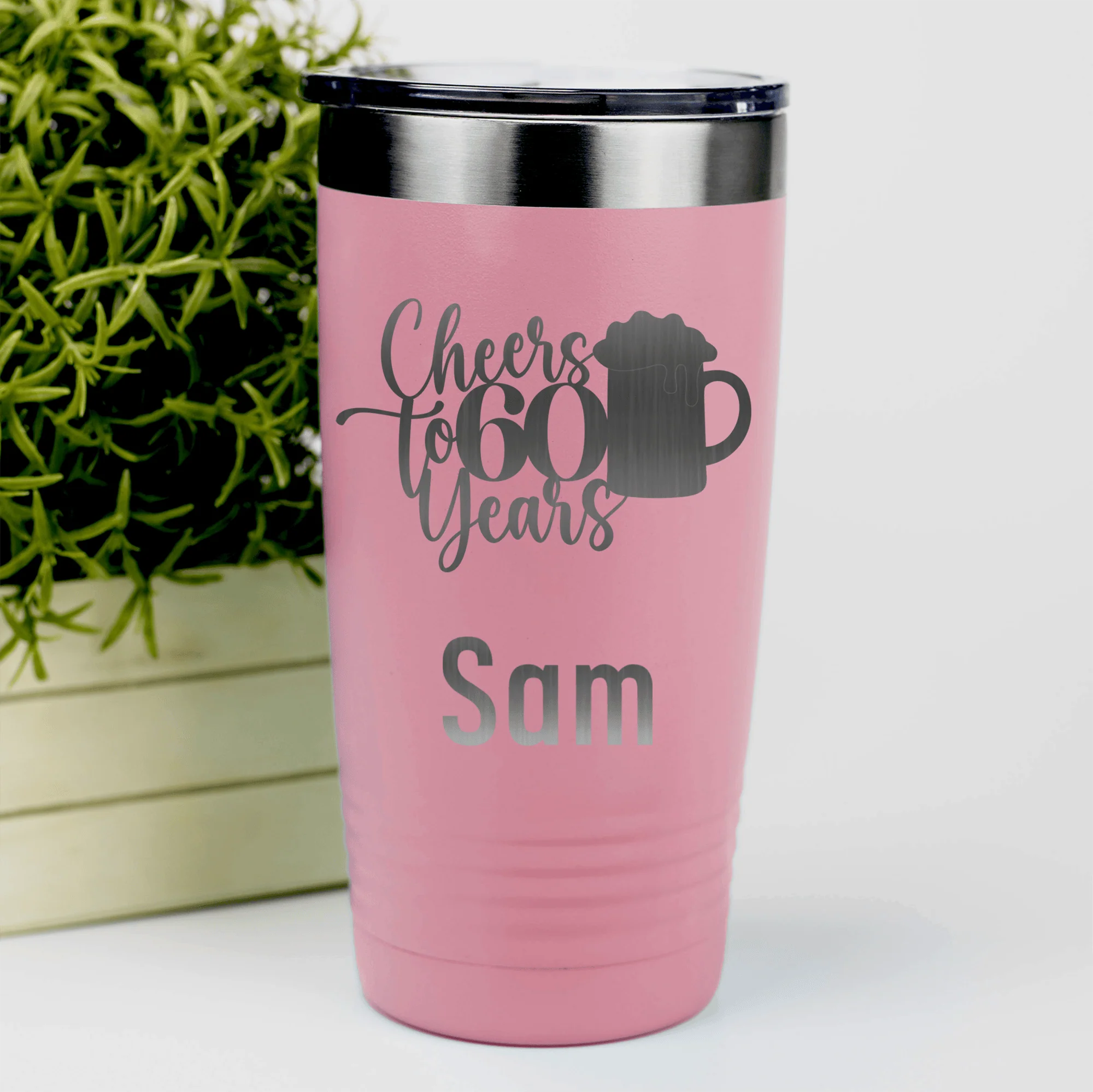 Cheers To Sixty Beer Tumbler - Image 16