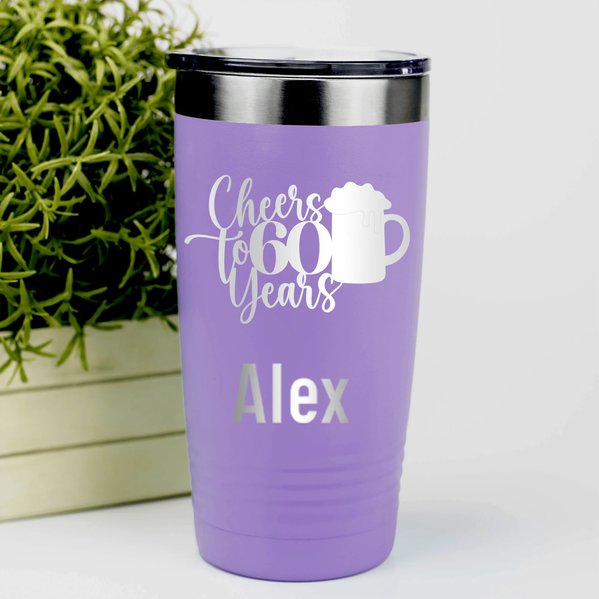 Cheers To Sixty Beer Tumbler - Image 7