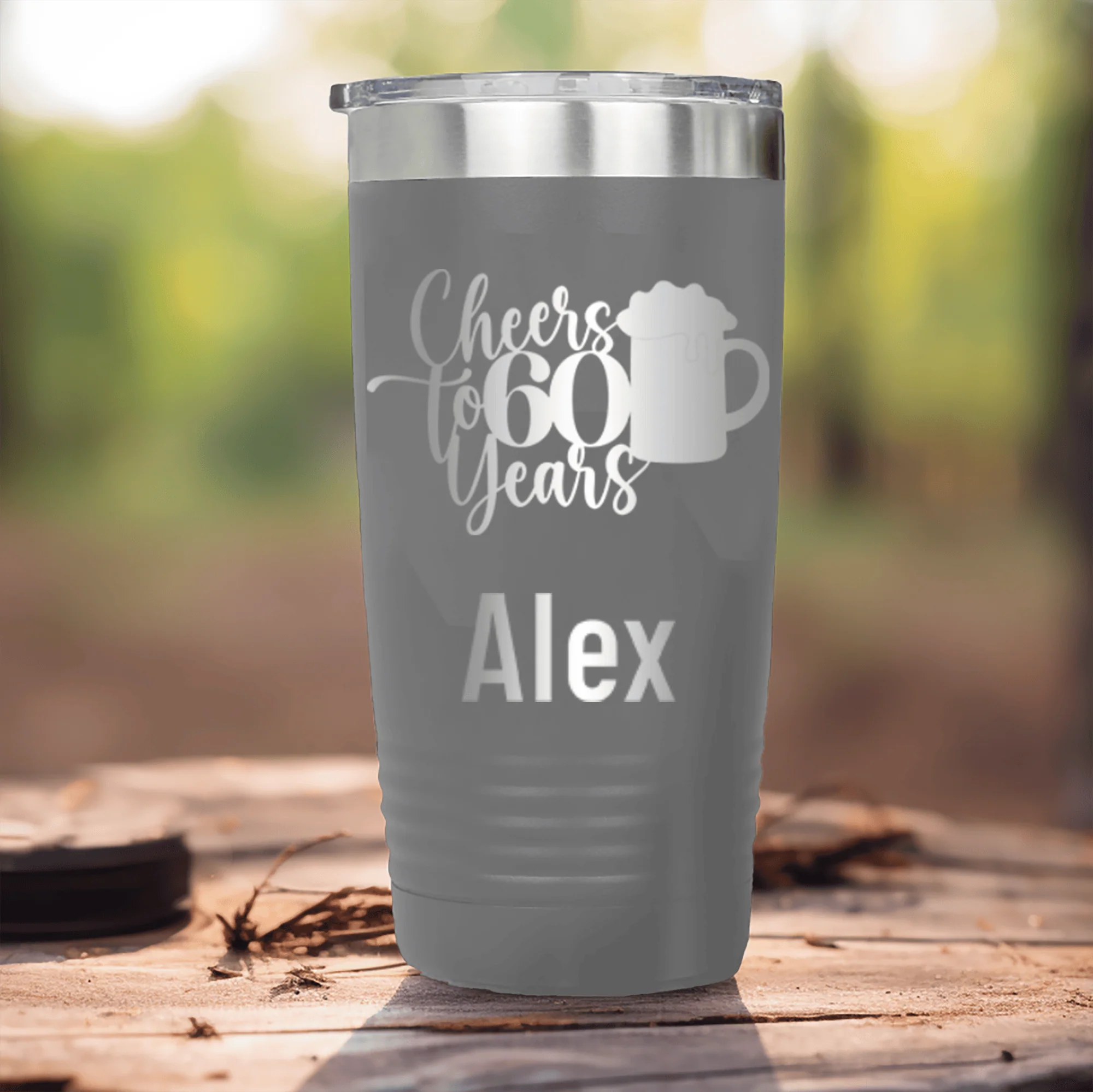 Cheers To Sixty Beer Tumbler - Image 9