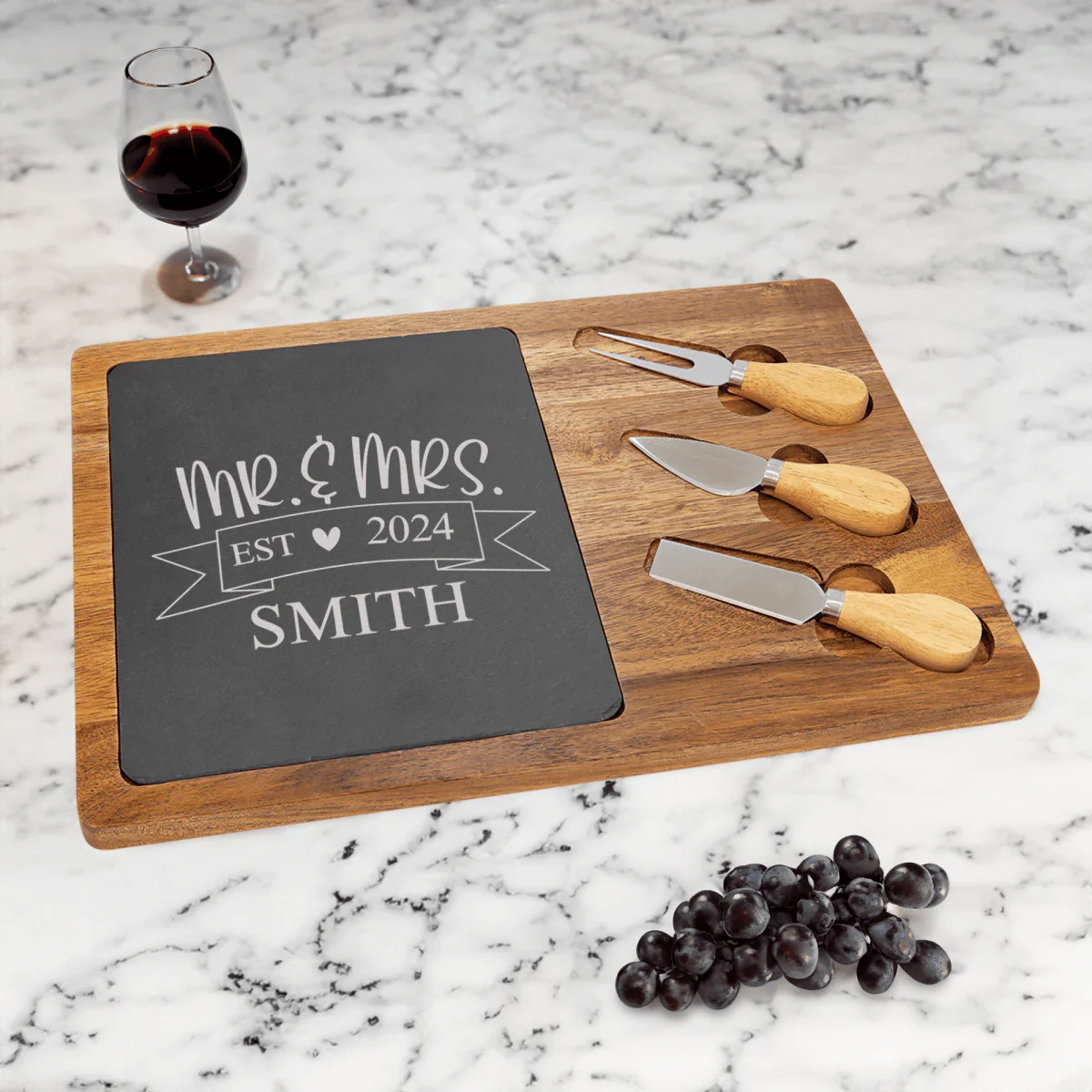 Cherised Memory Banner Wood Slate Serving Tray - Image 2