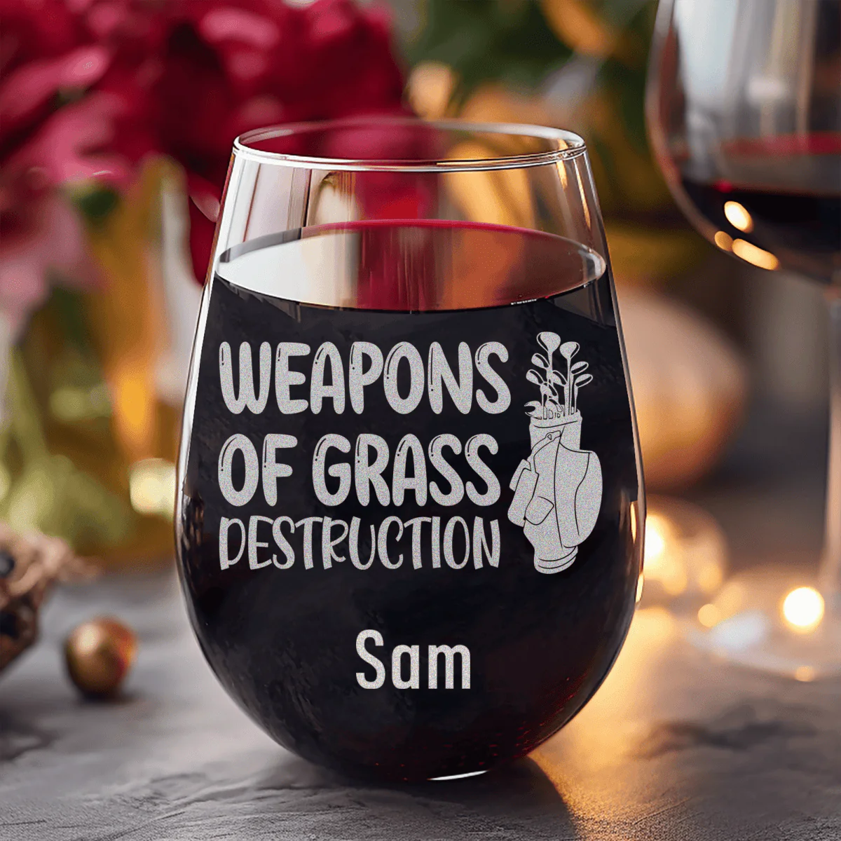 Choose Your Club Stemless Wine Glass - Image 8