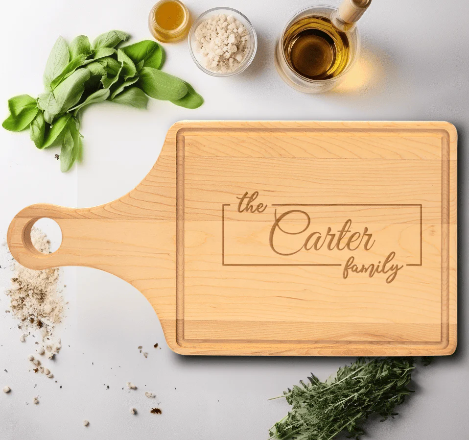 Classic Family Legacy Maple Paddle Cutting Board - Image 2