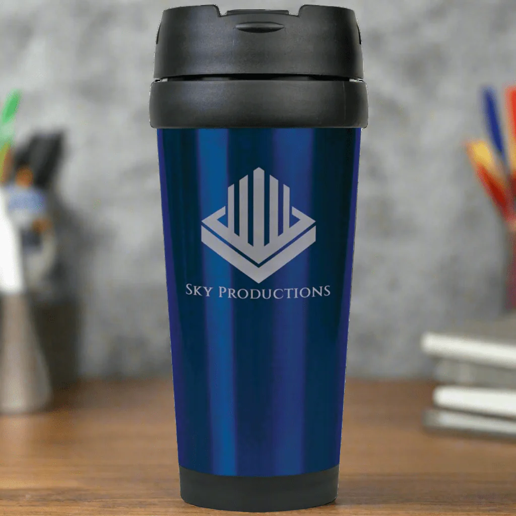 Company Logo Stainless Steel Travel Mug - Image 3