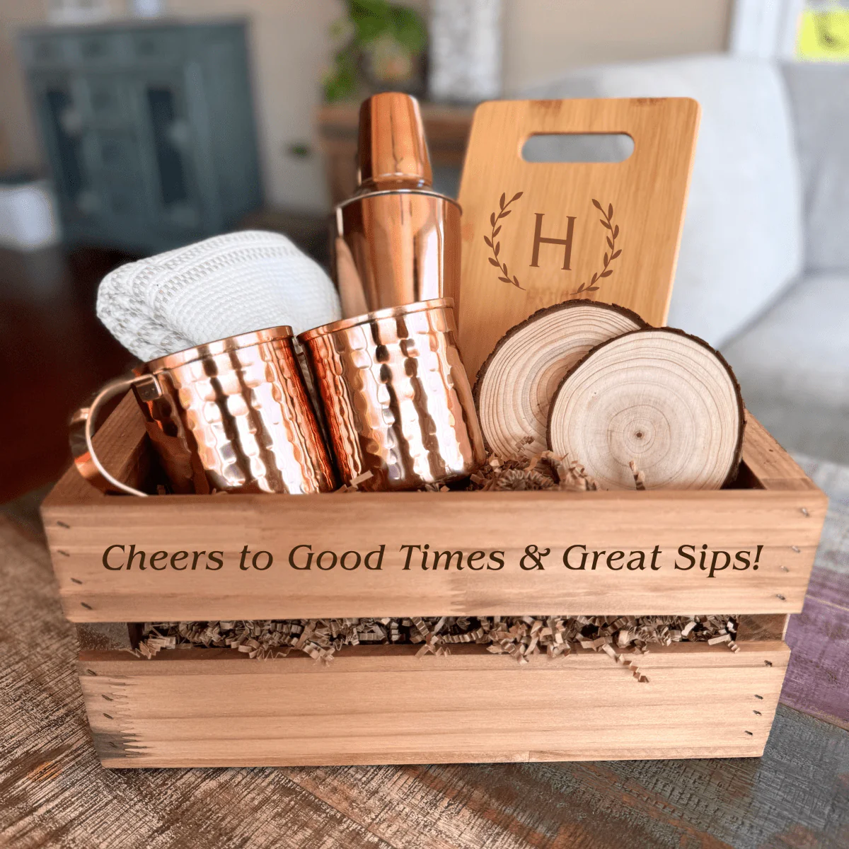 Cheers & Sips Personalized Moscow Mule Cocktail Set