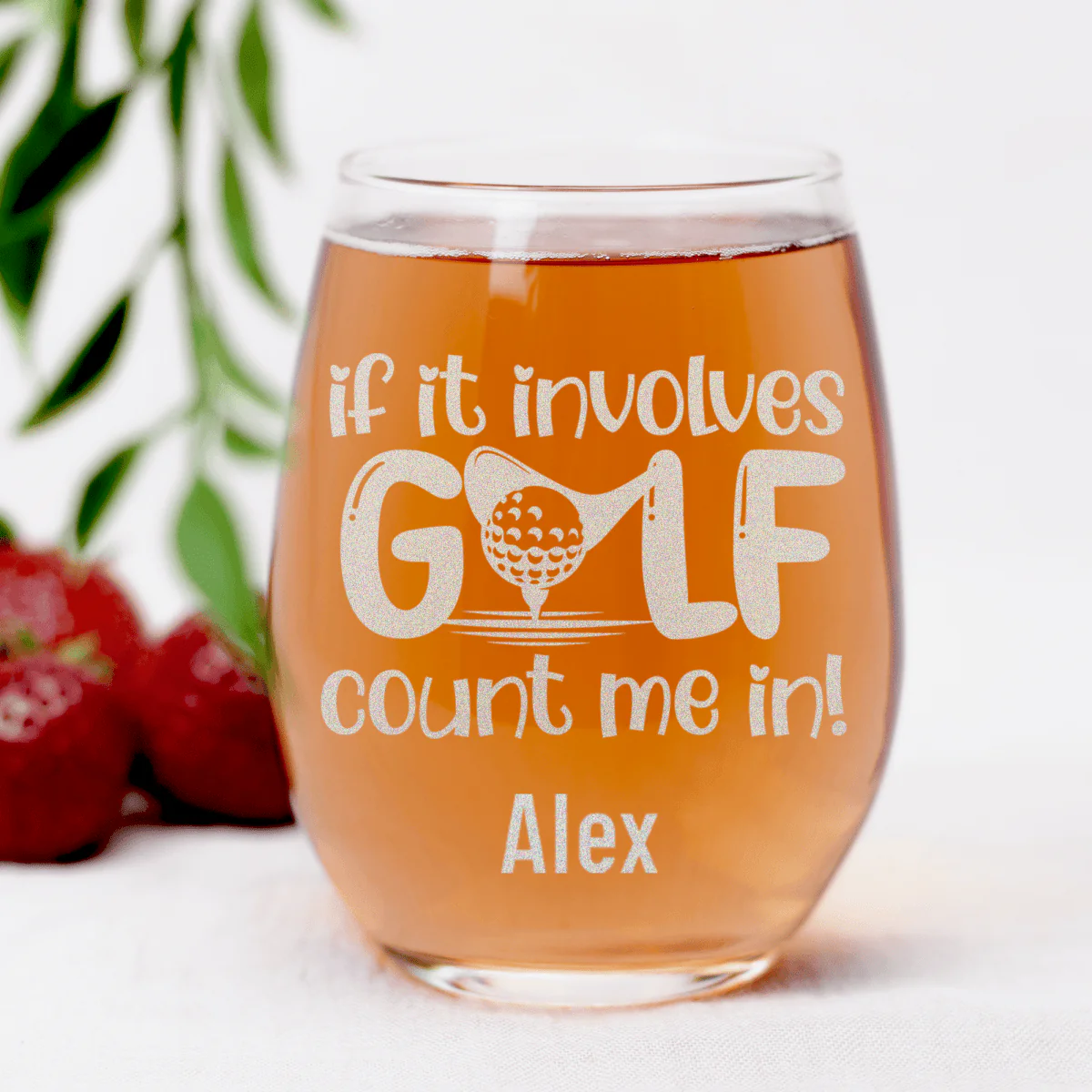 Count This Girl In Stemless Wine Glass - Image 7
