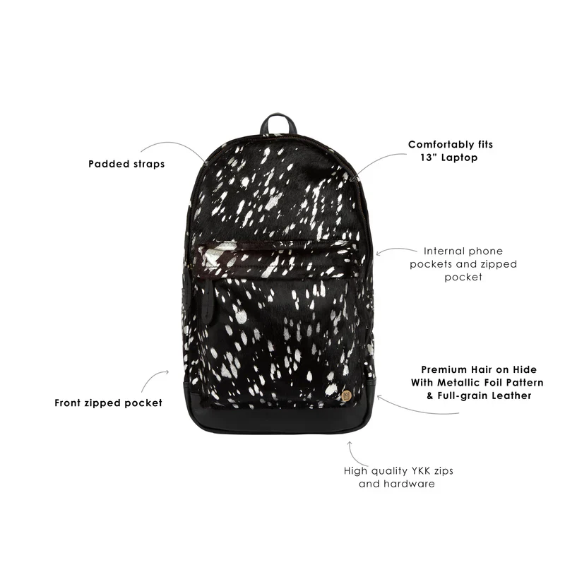 Cowhide Luxe Leather Backpack - Image 7
