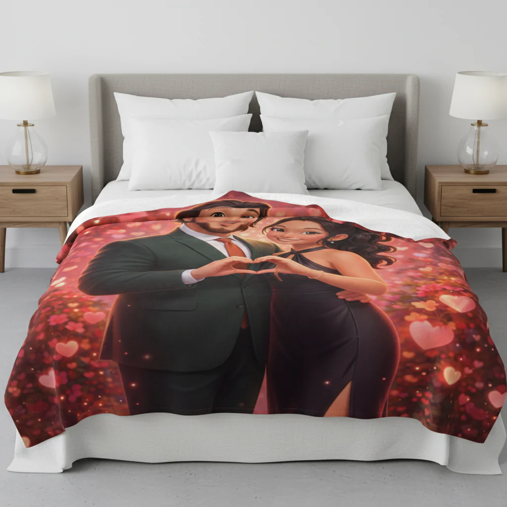 Cuddled Up In Love Blanket - Image 5