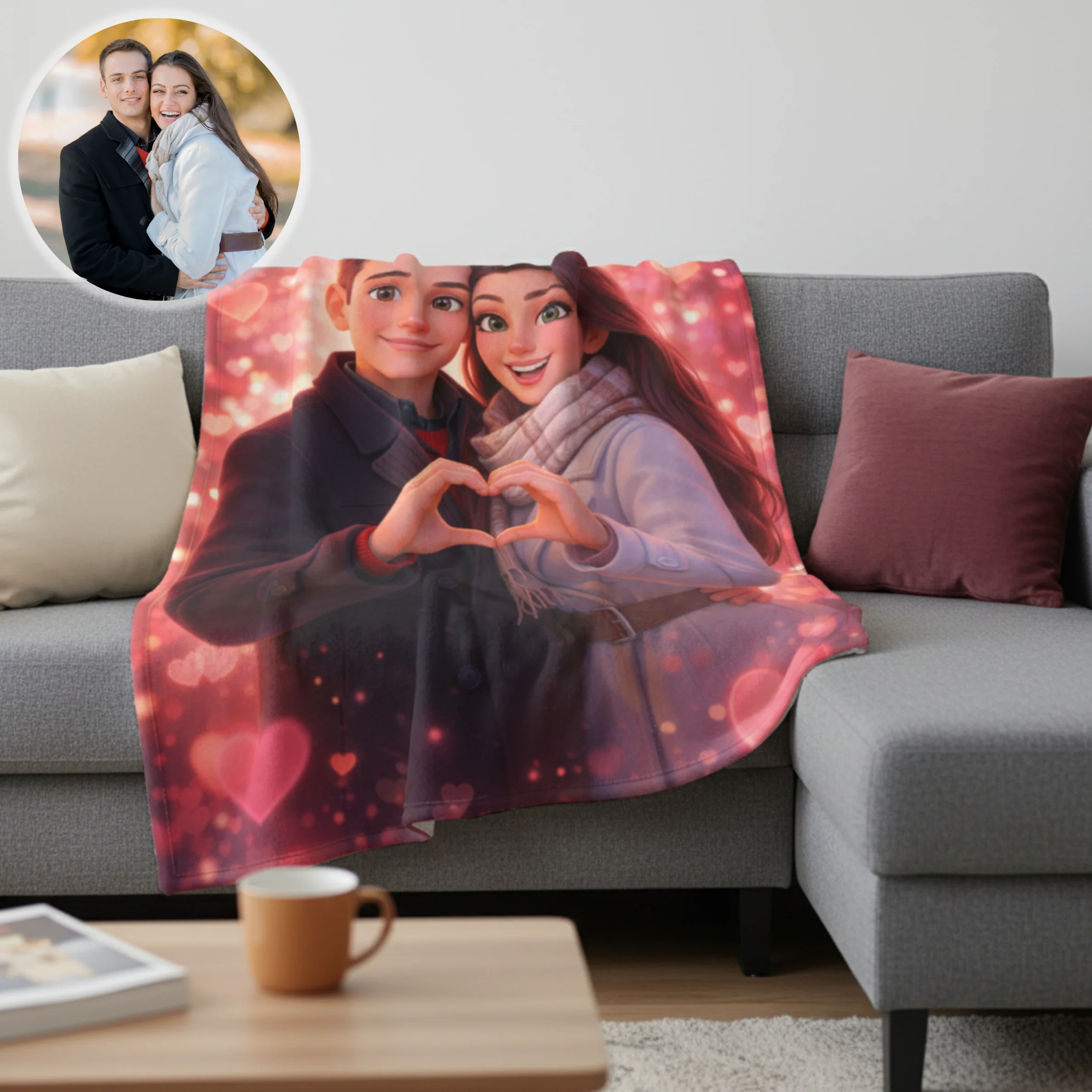Cuddled Up In Love Blanket - Image 7