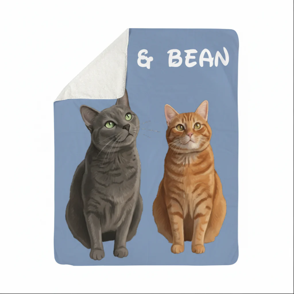 Custom Pet Sherpa Blanket - Image 3