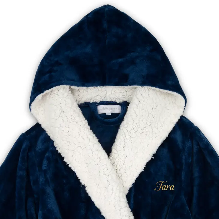 Custom Embroidered Plush Robe - Image 10