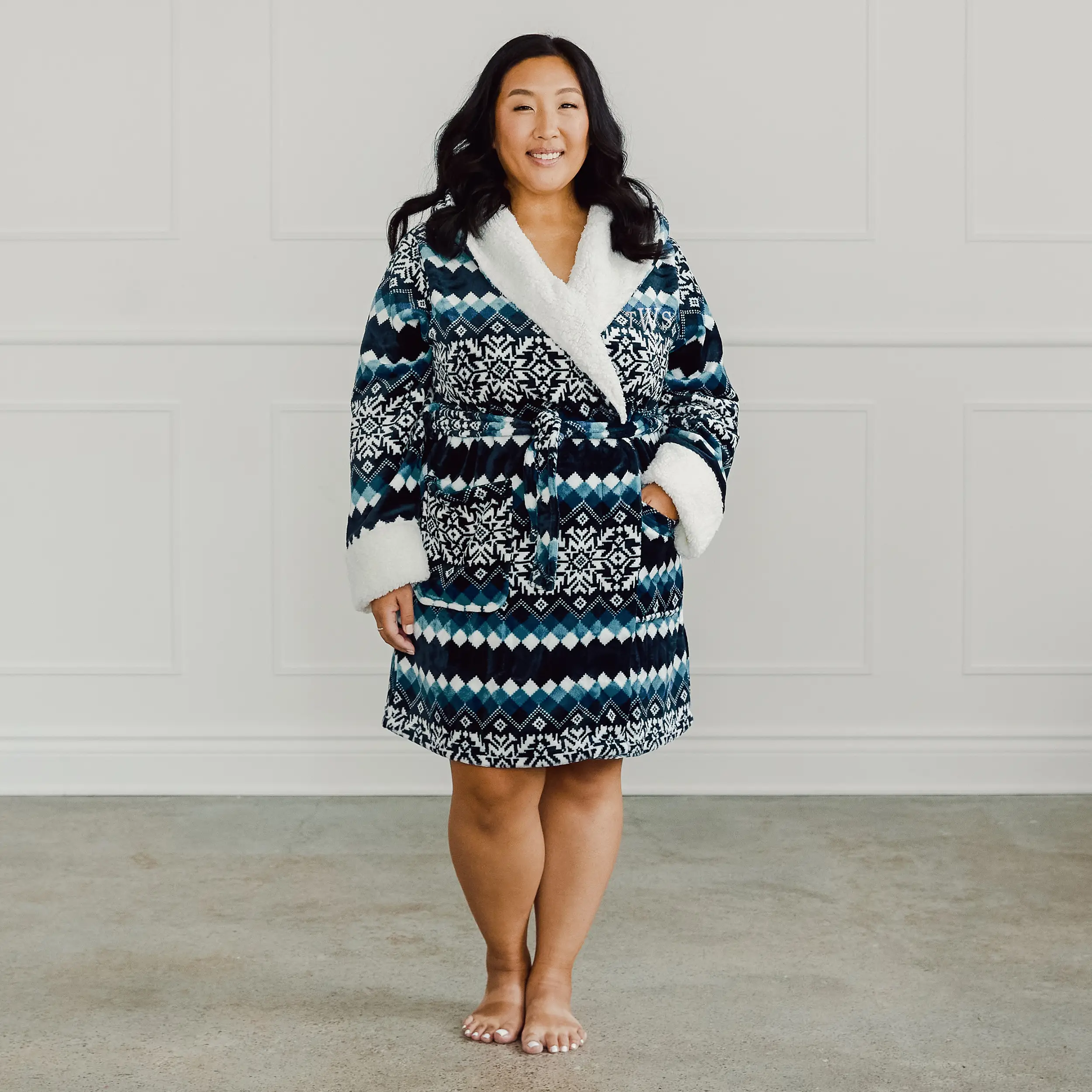 Custom Embroidered Plush Robe - Image 8