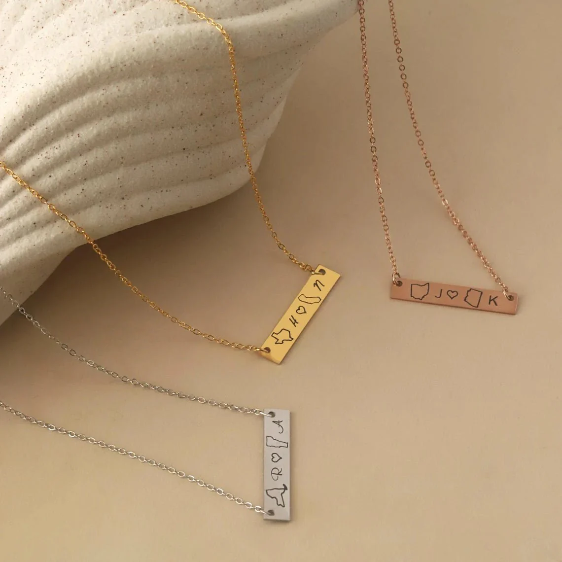 Custom Long Distance Jewelry with Heart Mark - Image 7