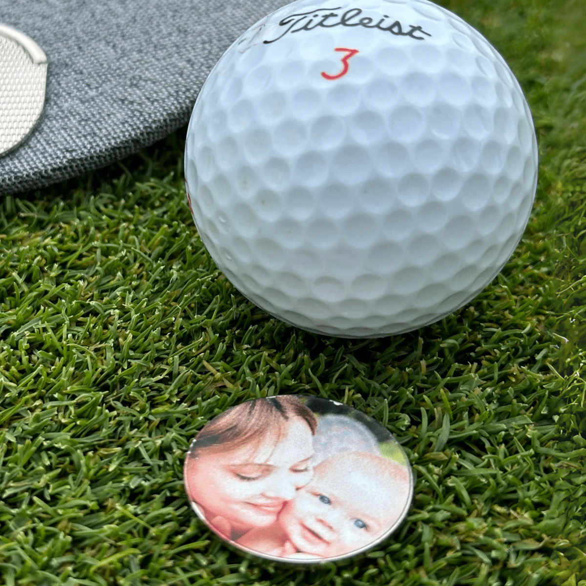 Custom Photo Ball Marker & Golf Hat Clip Set - Image 2