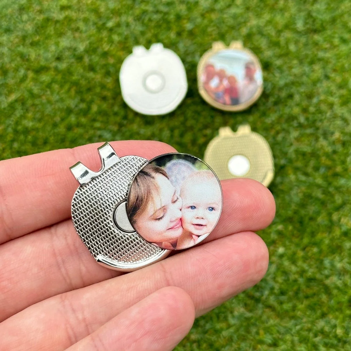 Custom Photo Ball Marker & Golf Hat Clip Set - Image 7